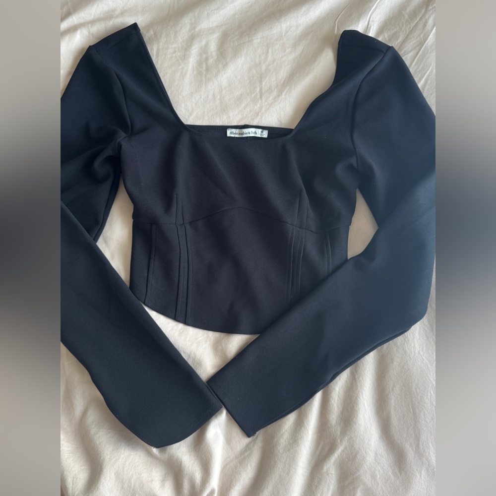 Abercrombie & Fitch Black Long Sleeve Top